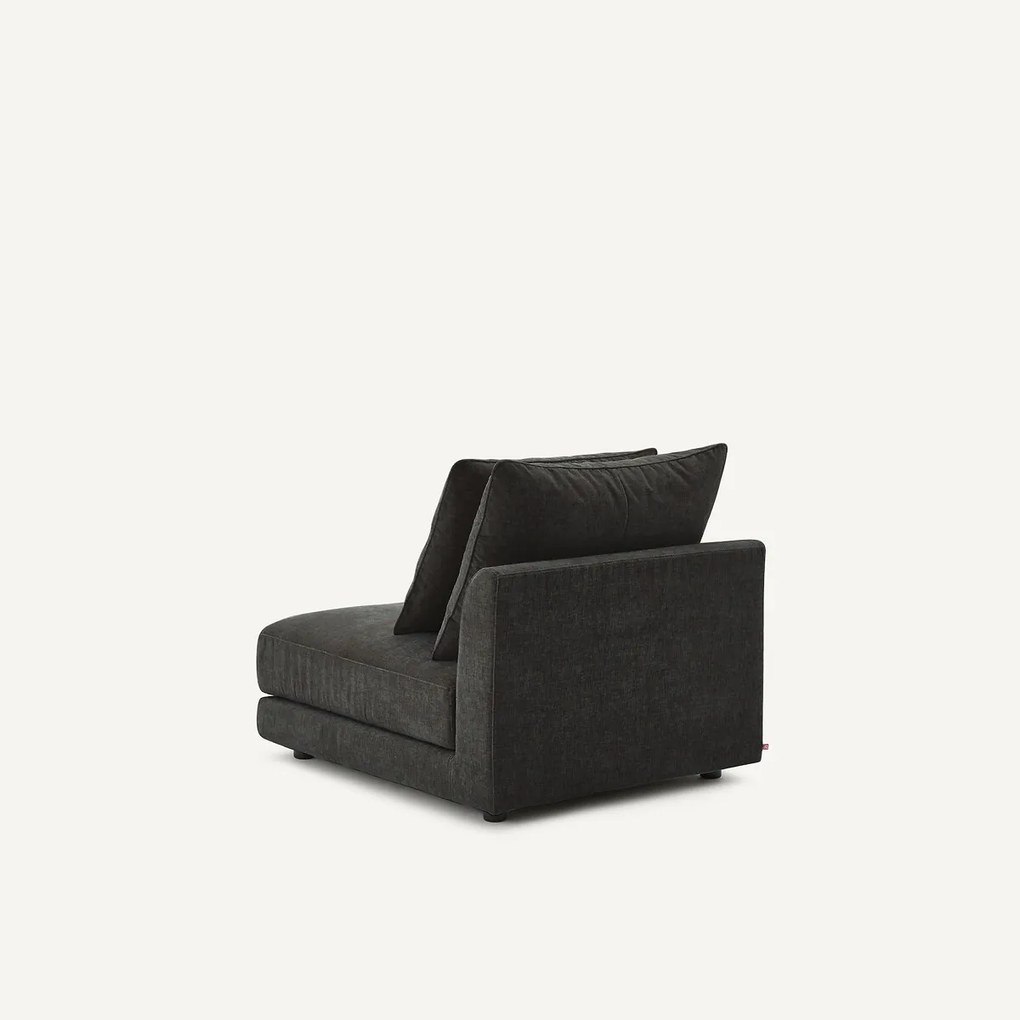 Modulaire bank in chenille fluweel, TIBERIO