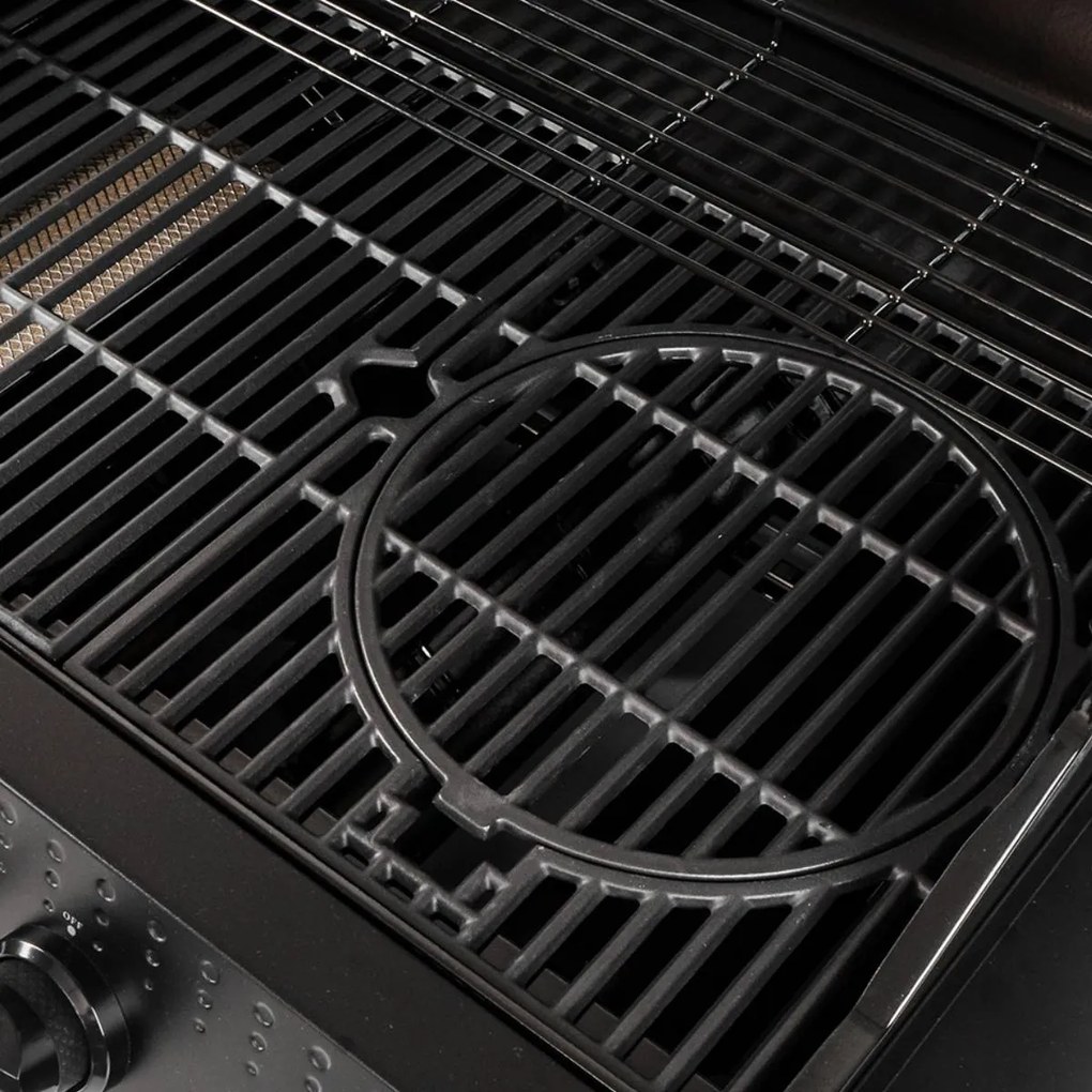 Patton Opus Inbouw Gasbarbecue 3 + 1 - zwart