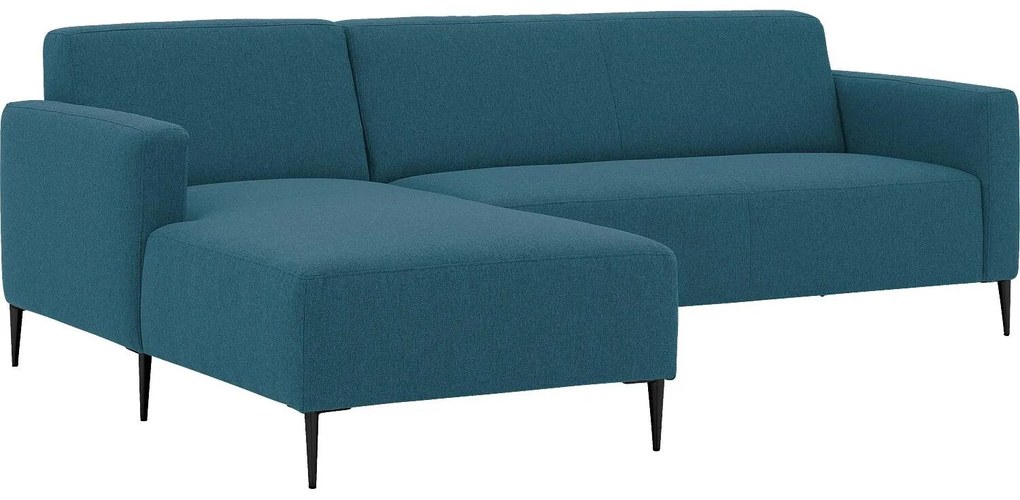Goossens  Key West blauw, stof, 2,5-zits, modern design