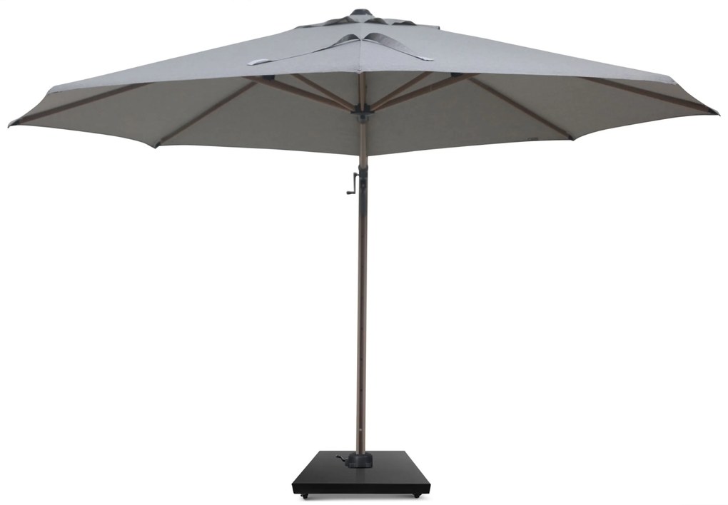 Zweefparasol 3.5m S2 Excellent (excl. voet) Grijs-antraciet Camello Luna