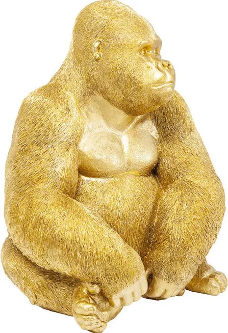 Gouden Gorillafiguur