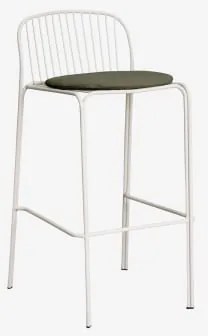 Pack Van 4 Hoge Tuinkrukken Van Staal Anerina ↑75 Cm & Gardenia Wit & Groen – Intens Olijf - Sklum