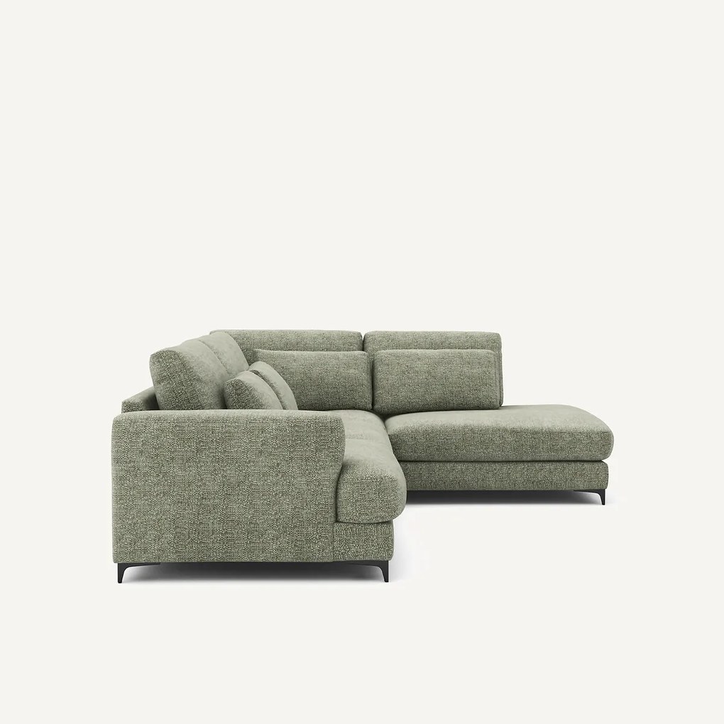 Omvormbare hoekbank rechts, van stevig katoen, MARSILE