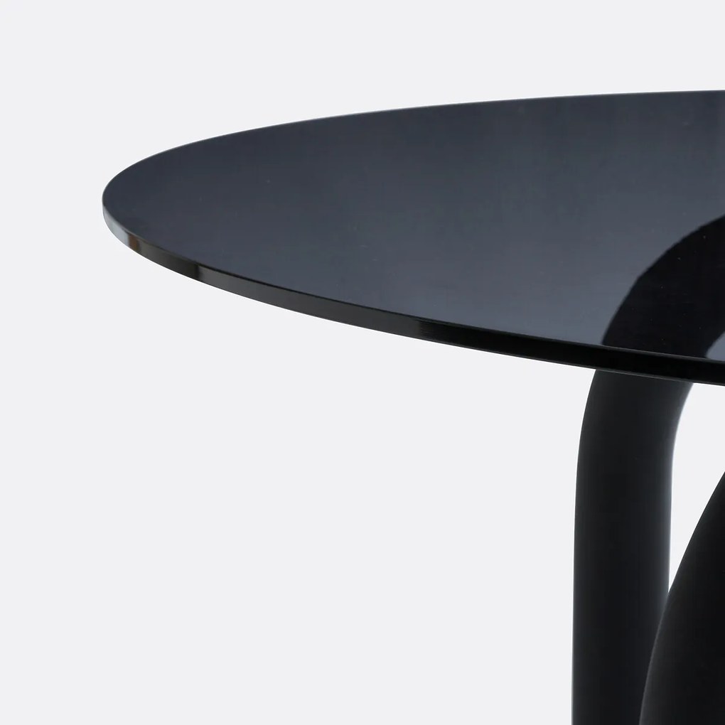 Ronde tafel, smocked glas, 4-personen, Polly