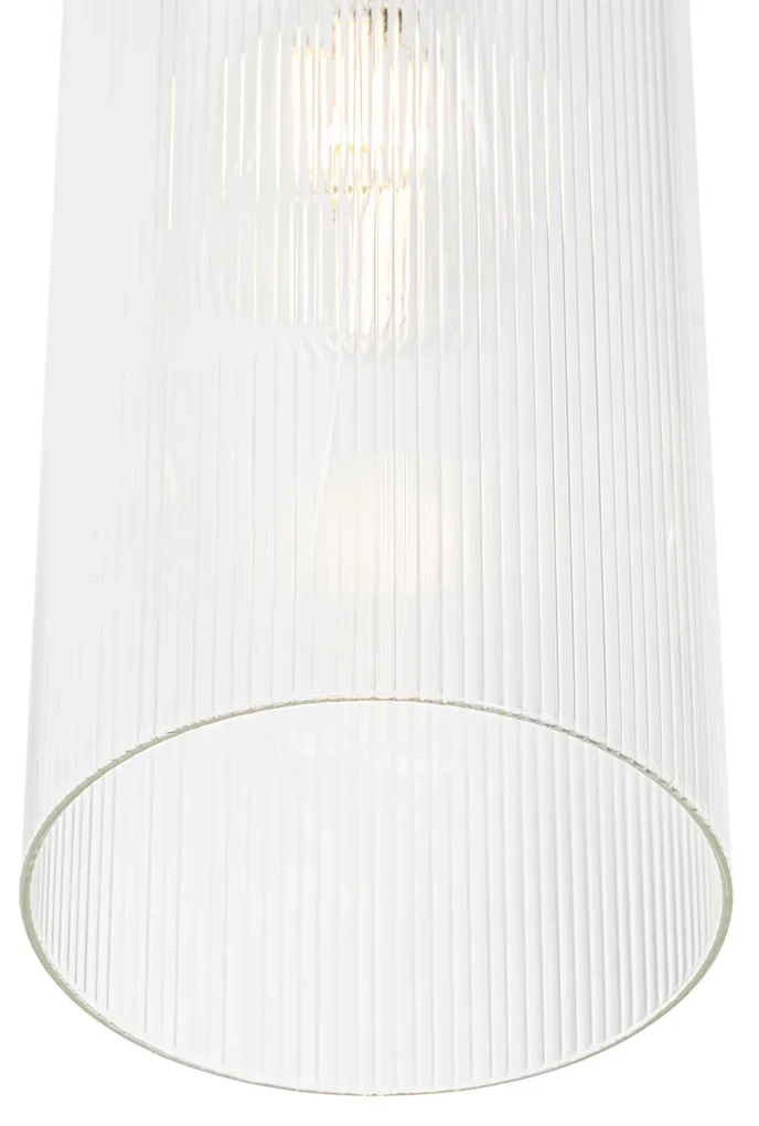 Art Deco hanglamp goud met glas 7-lichts - Laura Art Deco E27 rond Binnenverlichting Lamp