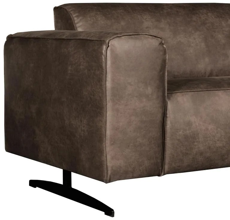 2-zits bank Lambada - leer Colorado bruin 04 - 1,88 mtr breed