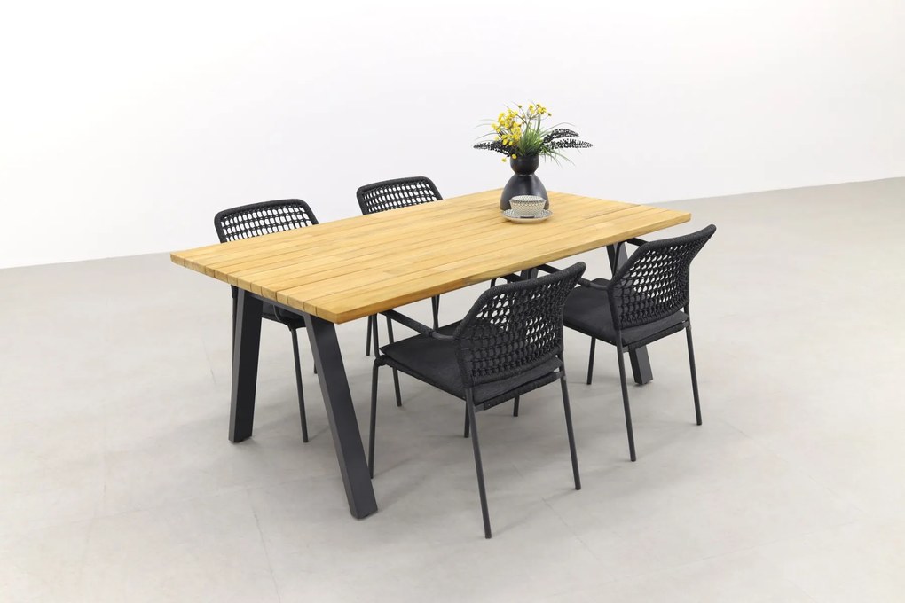 Taste Barista Antraciet/Ambassador 180x100 cm. tuinset - 5 delig OP=OP