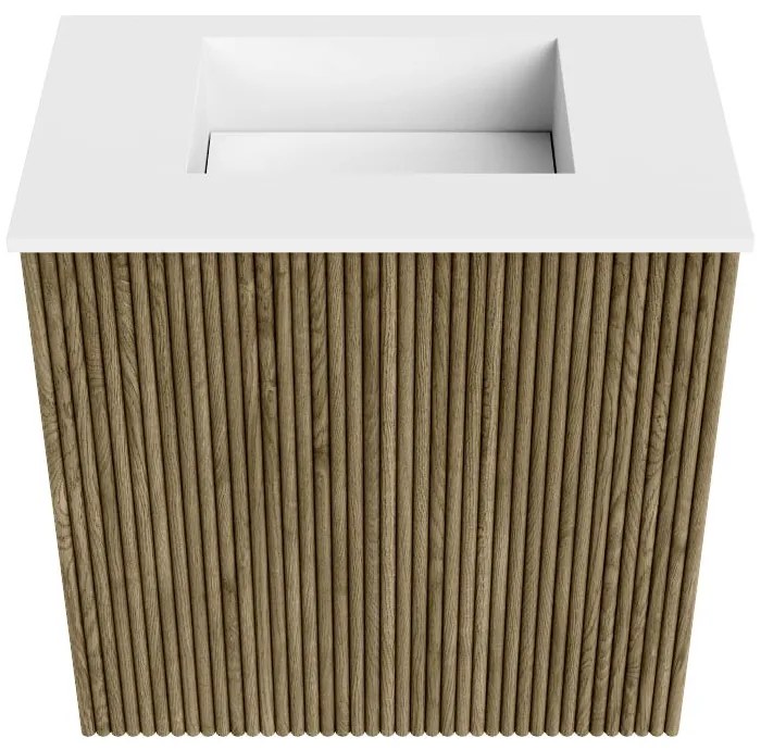 Mondiaz Joya 40cm toiletmeubel dusk met wastafel faye midden zonder kraangat talc