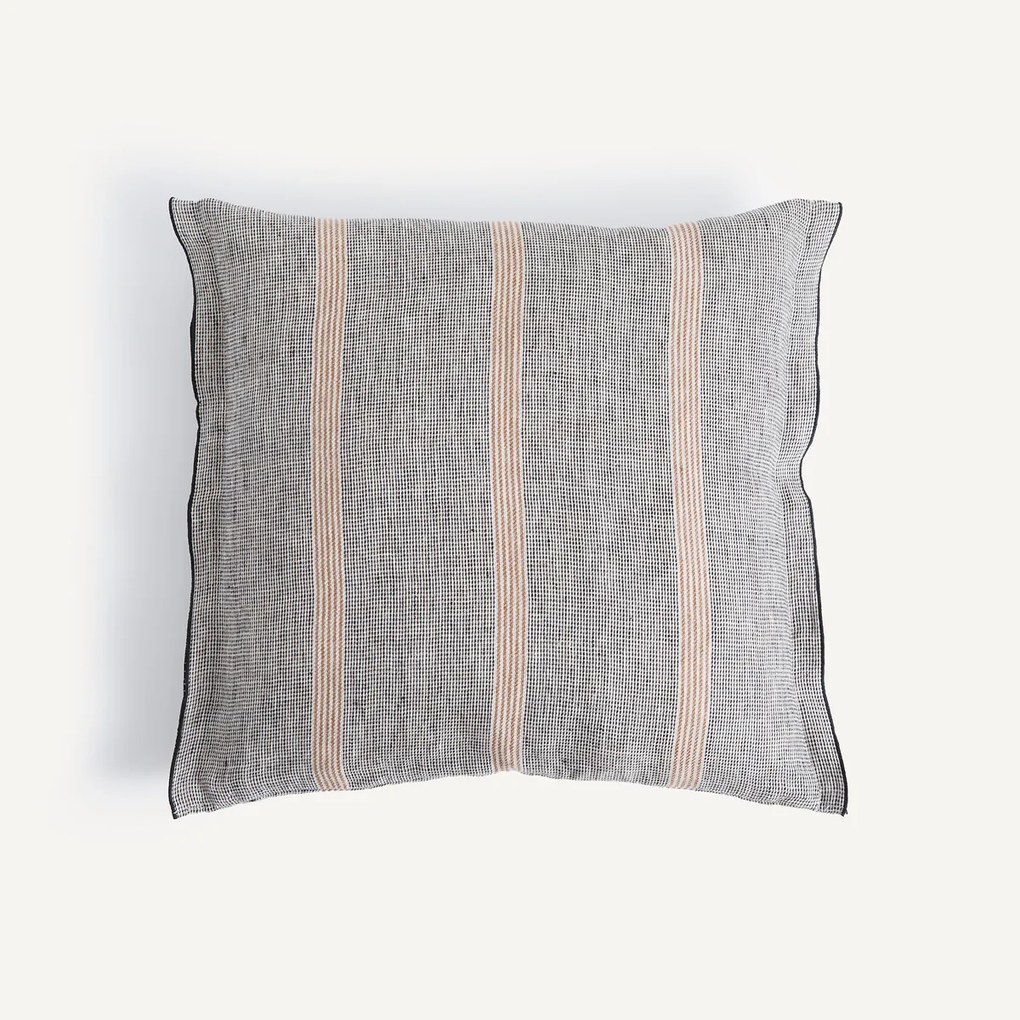 Kussenhoes in gestreept linnen, Virel