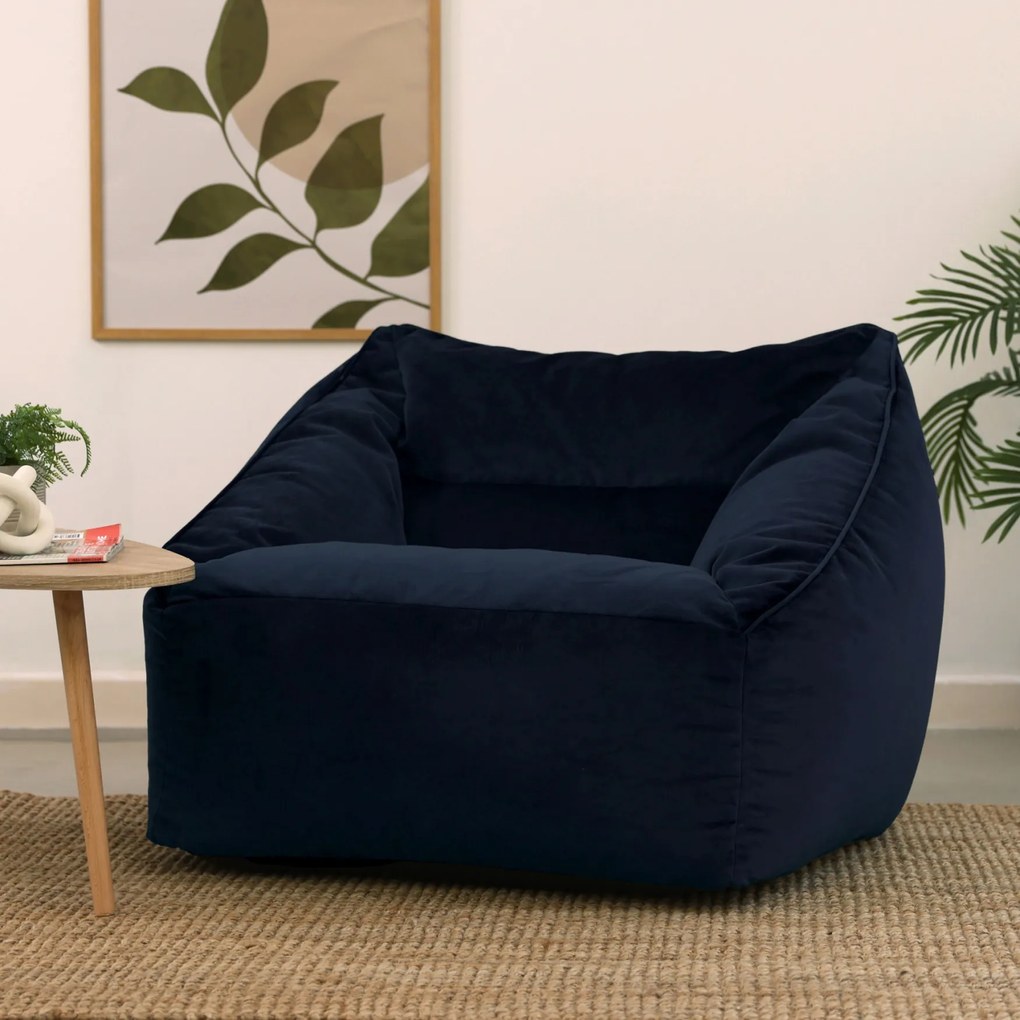 Natalia Velvet Armchair Bean Bag