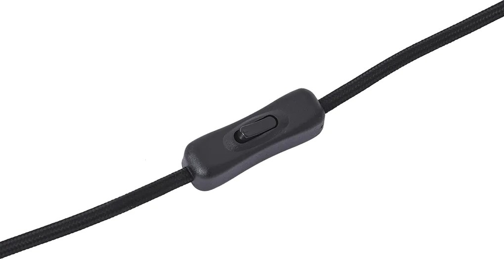 Moderne tafellamp wit met velours kap - Luz