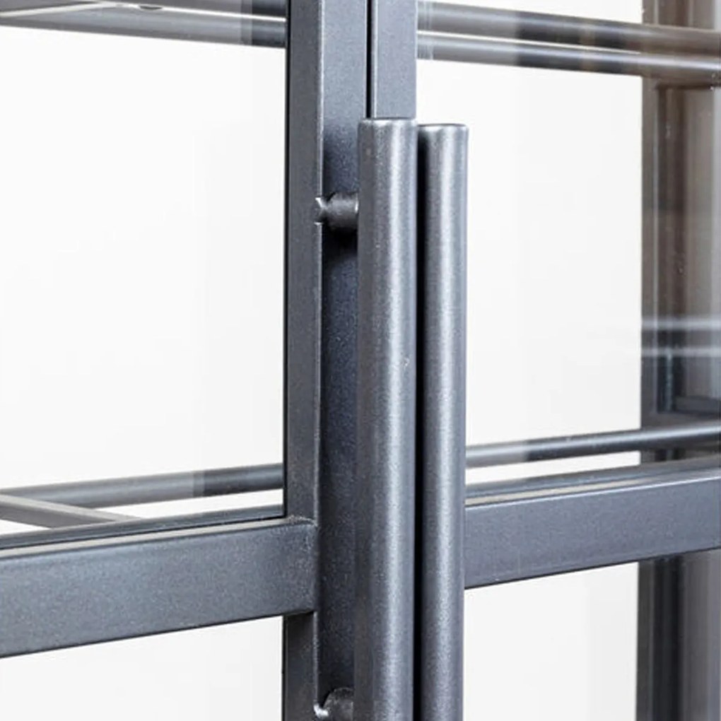 Glazen Wijnkast Vitrine - 75x20x180cm.