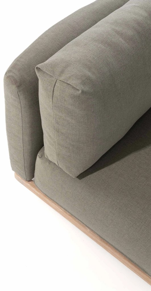 4 Seasons Outdoor Yara draaibare loungestoel met frame van RVS en geborsteld teak * Sale *    houtkleur weerbestendig