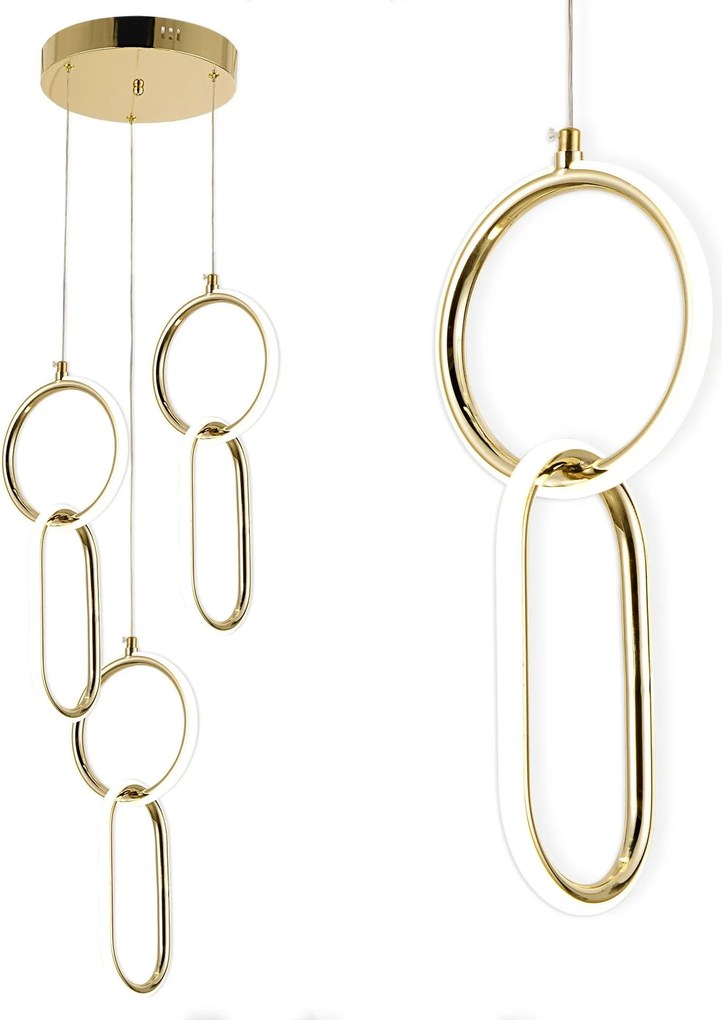 LED hanglamp G077-3CPR Gold