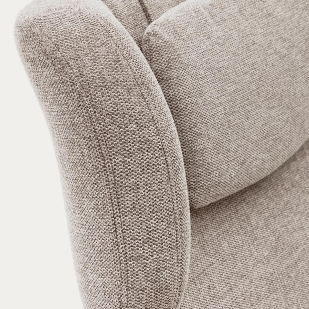 Kave Home Zalina Draaibare Fauteuil Beige Chenille