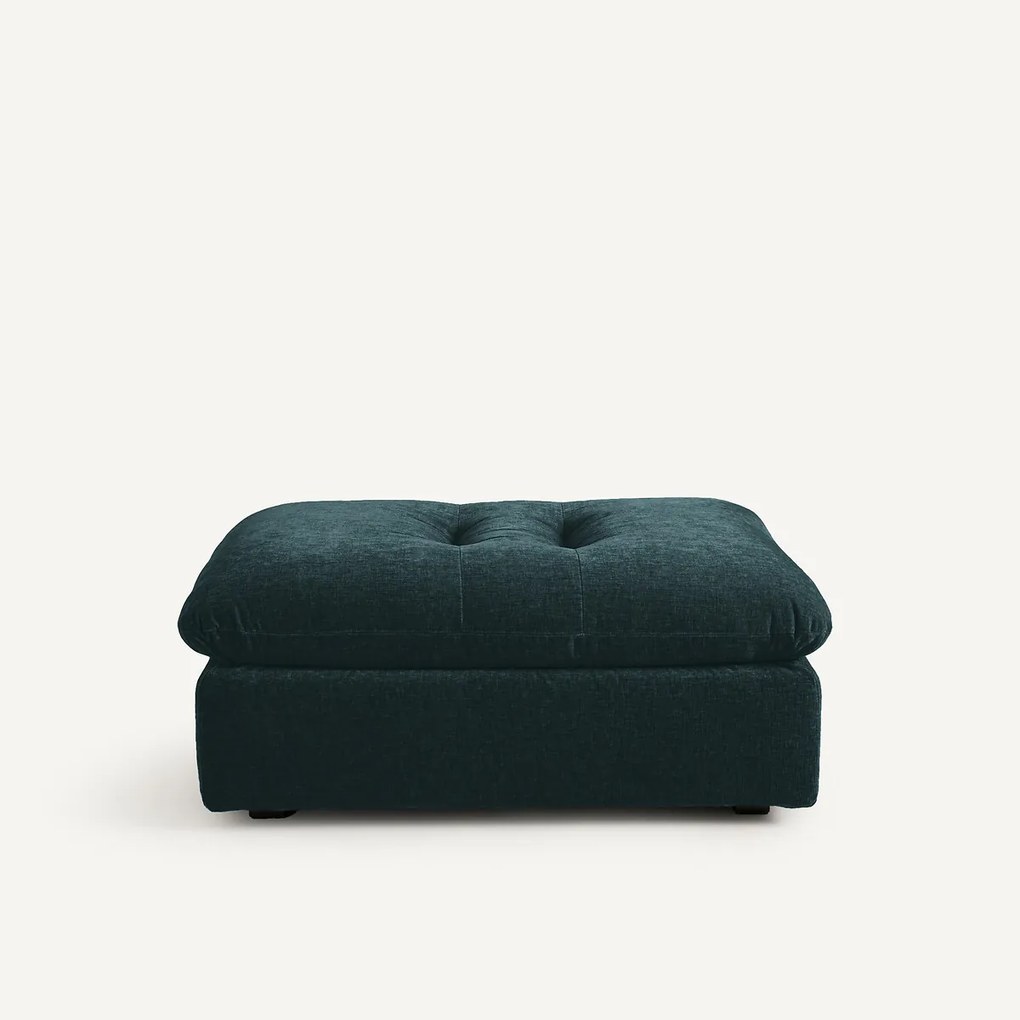 Verstelbare voetsteun van chenillefluweel, Giuliano