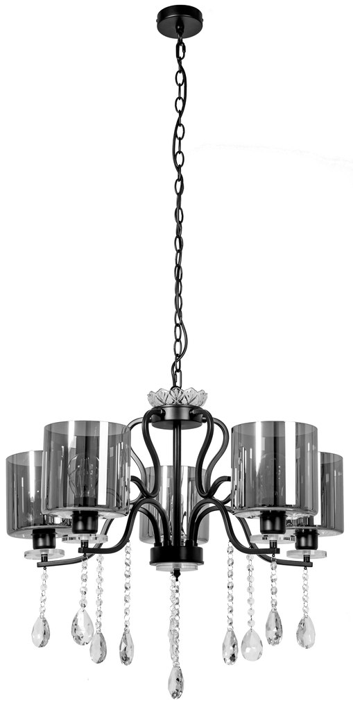 Hanglamp met APP958-5CP-kristallen