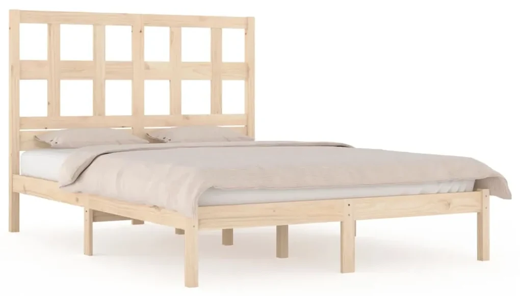 vidaXL Bedframe massief grenenhout 200x200 cm
