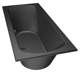 Xenz Lagoon Duobad - 170x75x53 - afvoer Midden - acryl - ebony 6927-29