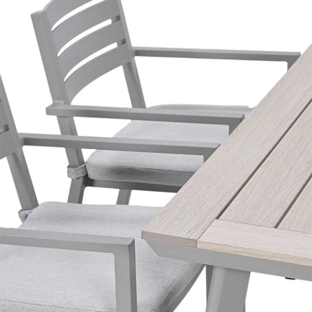 Garden Impressions Amarillo tuinset 5-delig - Penedo tuintafel 160x90 taupe