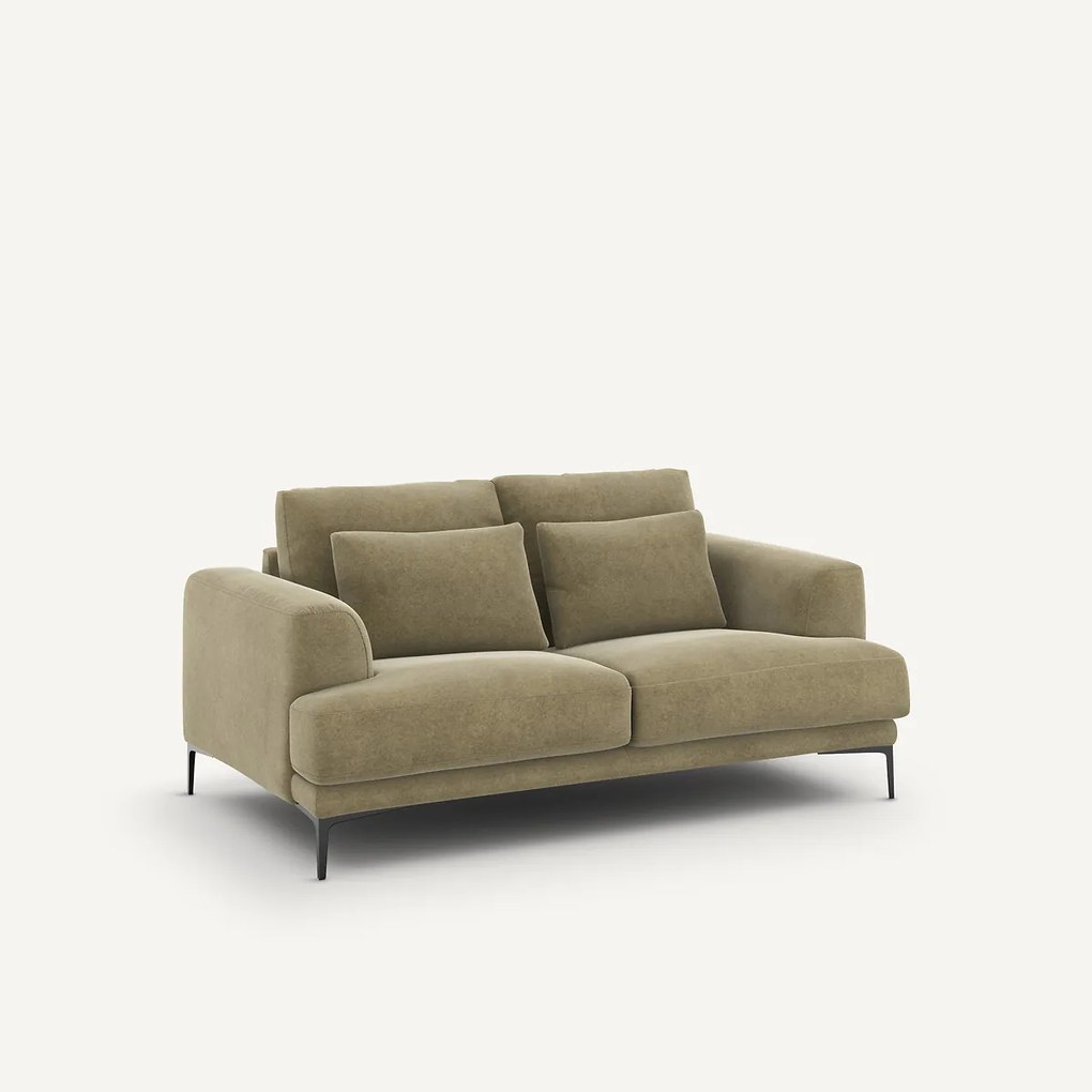 2-zits bank in linnen fluweel, Marsile