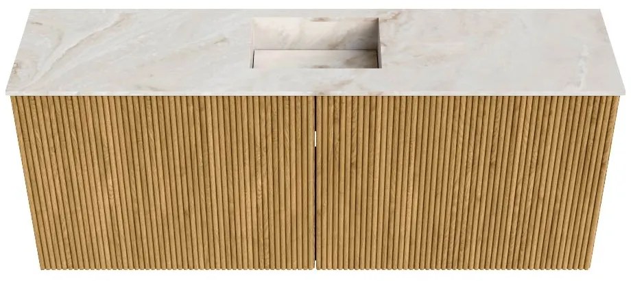 Mondiaz Joya DLux 100cm toiletmeubel oak met wastafel faye midden zonder kraangat frappe