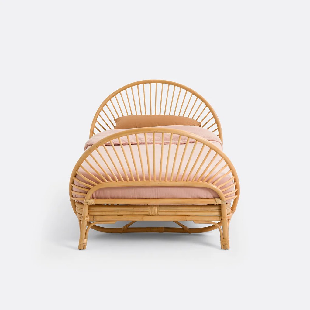Bed en bedbodem in rotan, Sielo