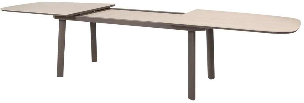 Taste by 4 Seasons Manolo uitschuifbare tuintafel terre met keramisch blad 230 - 290 cm Tuintafel bruin weerbestendig