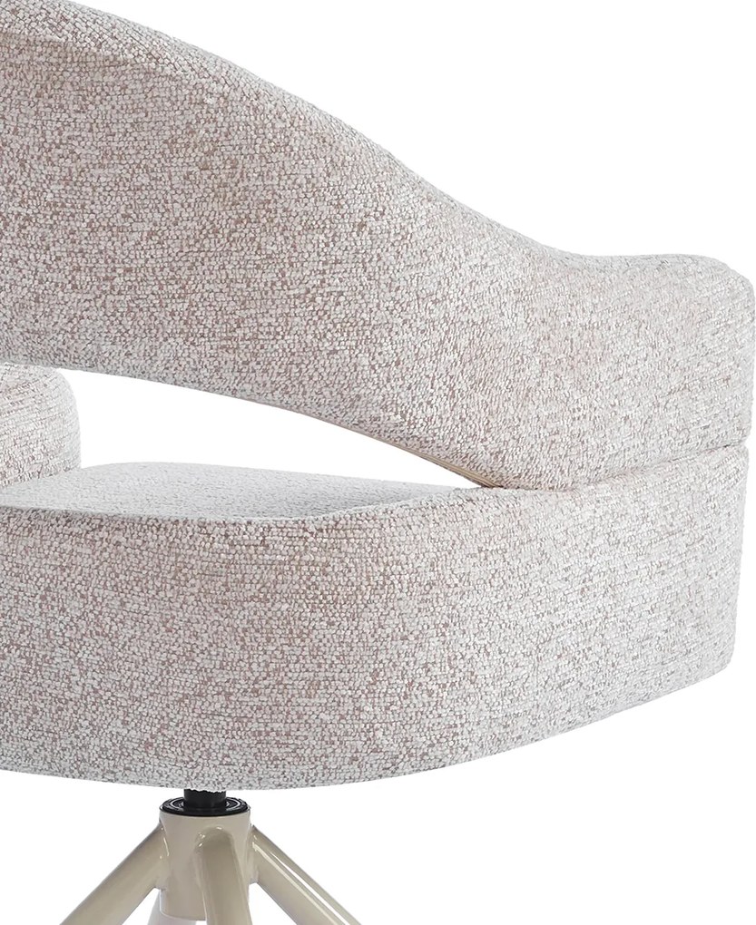 Eetkamerstoel Met Open Rug Beige Beige