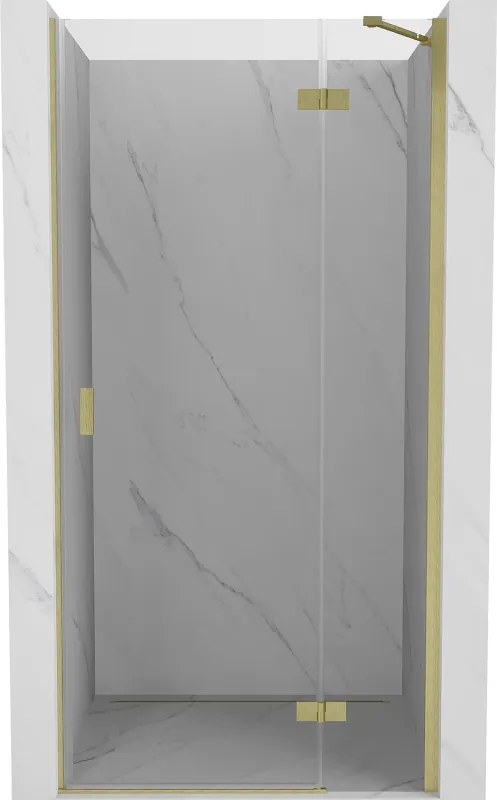 Mexen Mist-H draaideur douchedeuren rechts 95 cm, transparant, goud geborsteld - 8A5-095-000-55-00-P