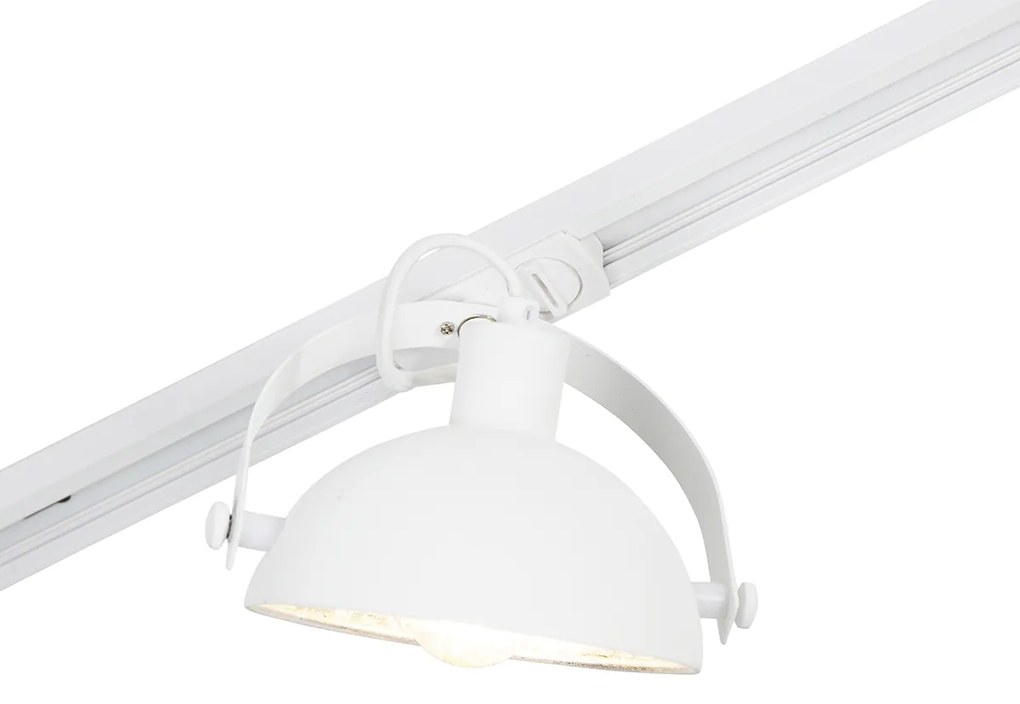 1-fase railsysteem met 3 spots wit verstelbaar - Magnax