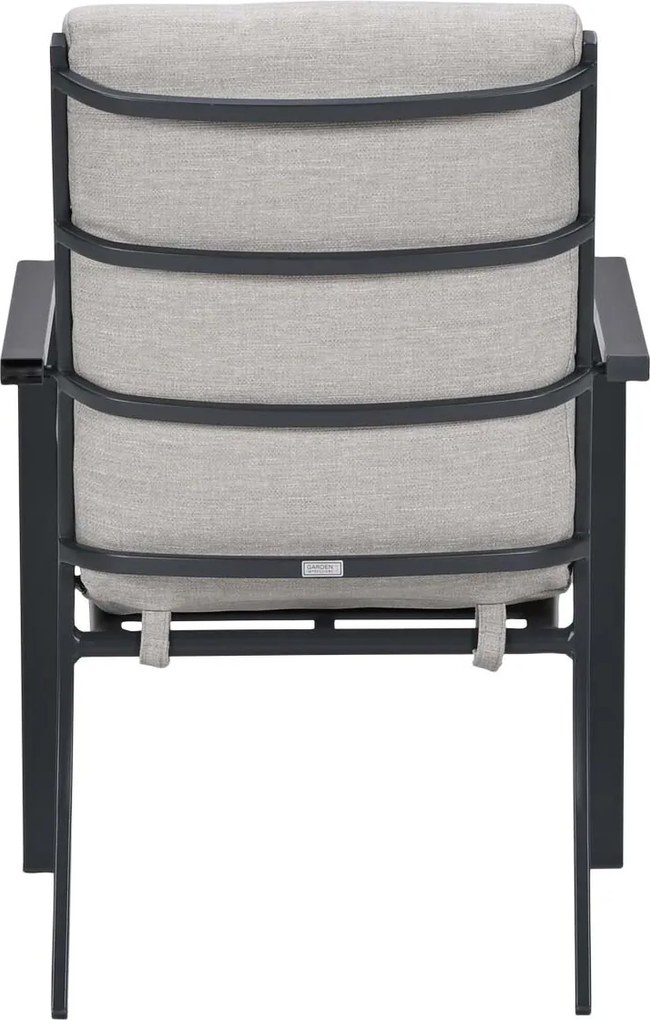 Garden Impressions Senja tuinset 5-delig sandstone - Tulli tuintafel 180x115 cm - light teak vironwood