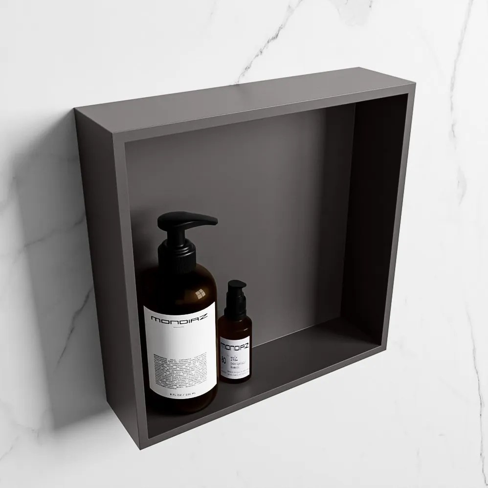 Mondiaz Easy nis 30x30x8cm dark grey