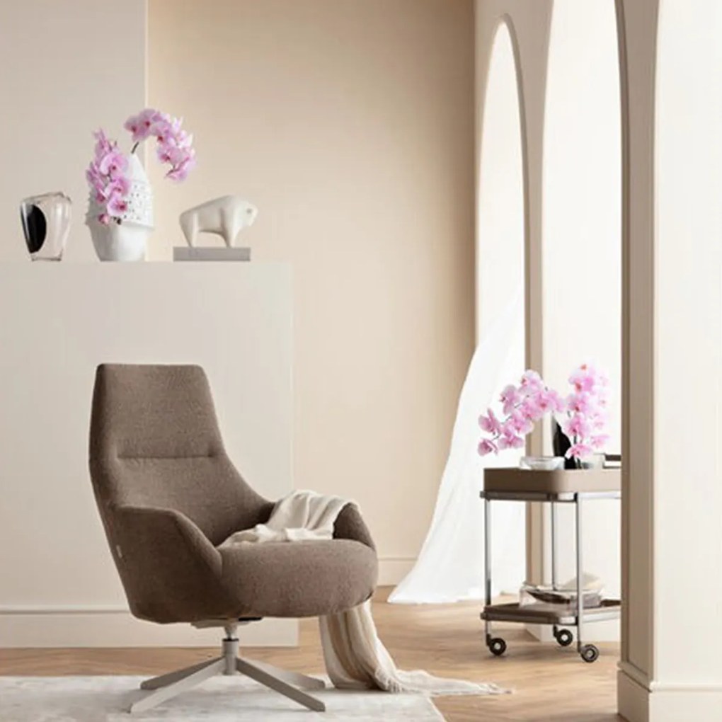 Kare Design Mimi Moderne Fauteuil Draaibaar Taupe
