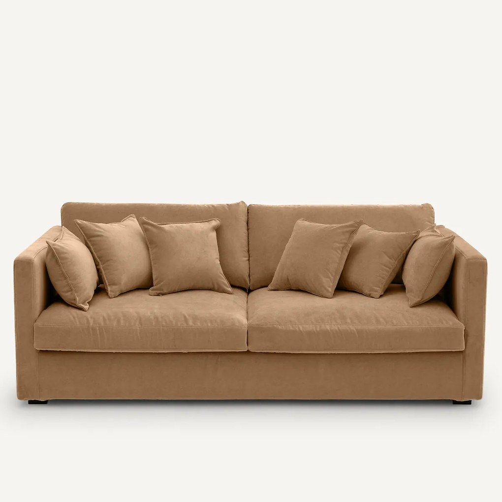 Sofa 3-, 4- of 5-zits, in stonewashed fluweel, NEO KINKAJOU
