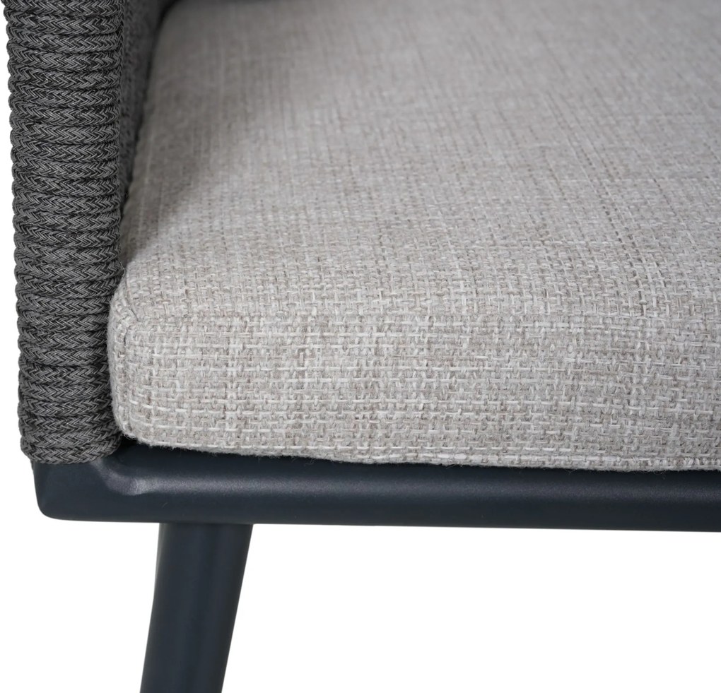 Tuinstoel Rope Grijs-antraciet Lifestyle Garden Furniture Tivoli