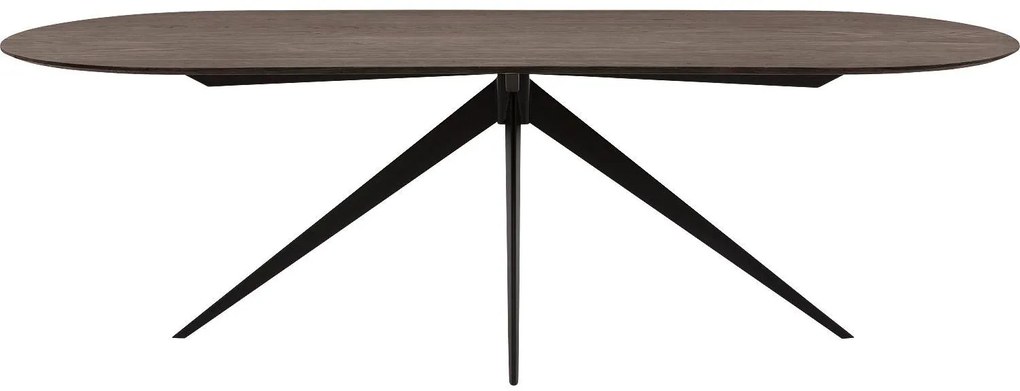Goossens Excellent Eettafel Uniek, Semi rond 260 x 100 cm