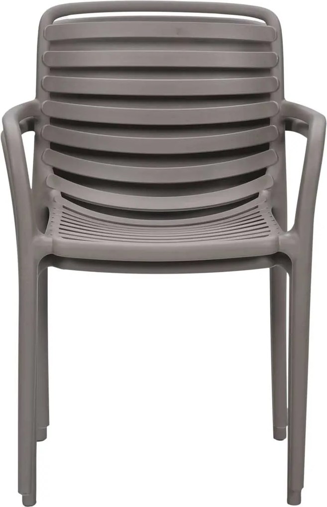 Garden Impressions Mees tuinstoel taupe - 2 stuks