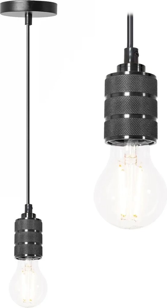 Hangende Plafondlamp Zwart Lamphouder APP342-1CP