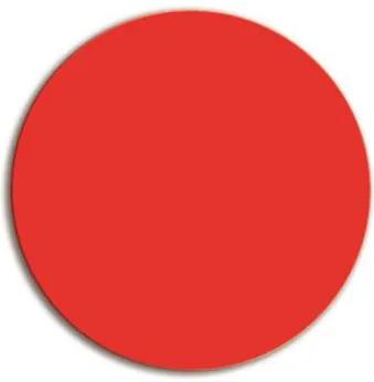 Beschrijfbare magneet voor whiteboards - Cirkel - Rood