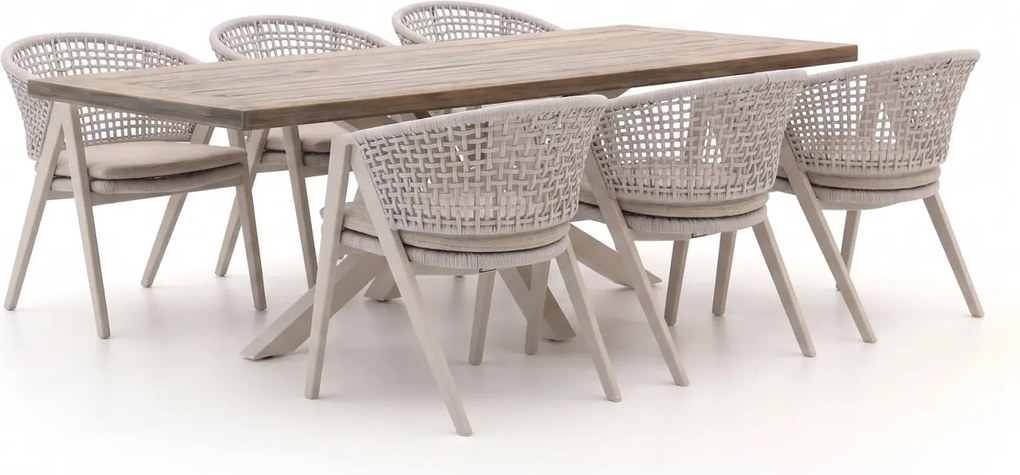 Diningset Manifesto  | 6 personen | Tuinset aluminium | 7-delig | Kees Smit Tuinmeubelen