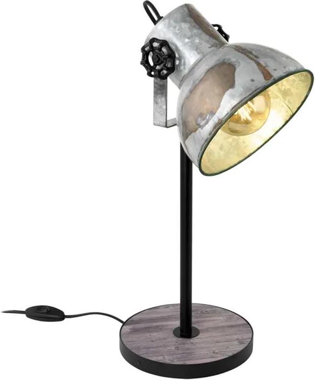 EGLO tafellamp Barnstaple - bruin/zwart/grijs - Leen Bakker