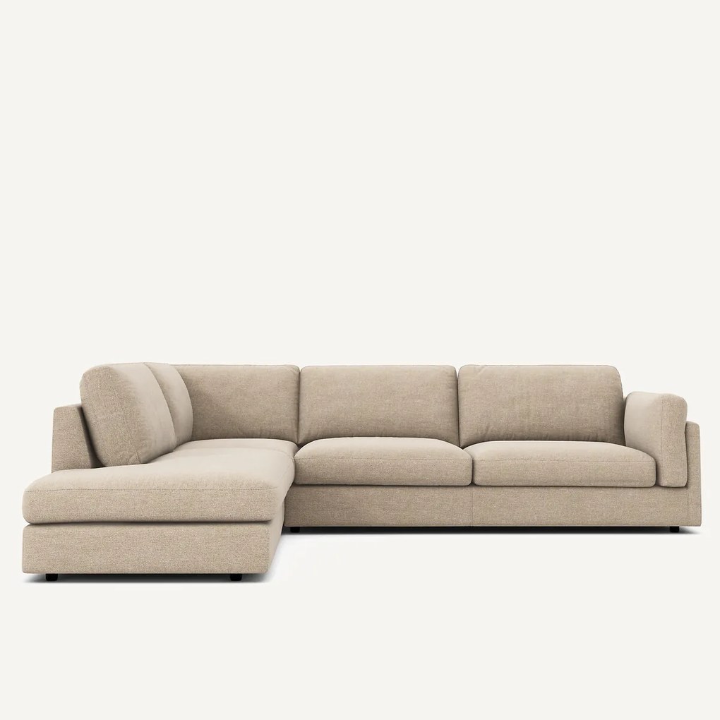 Hoekzetel met longchair van katoenmix César