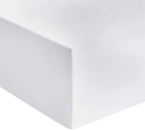 Jersey premium hoeslaken, wit - 80 x 200 cm