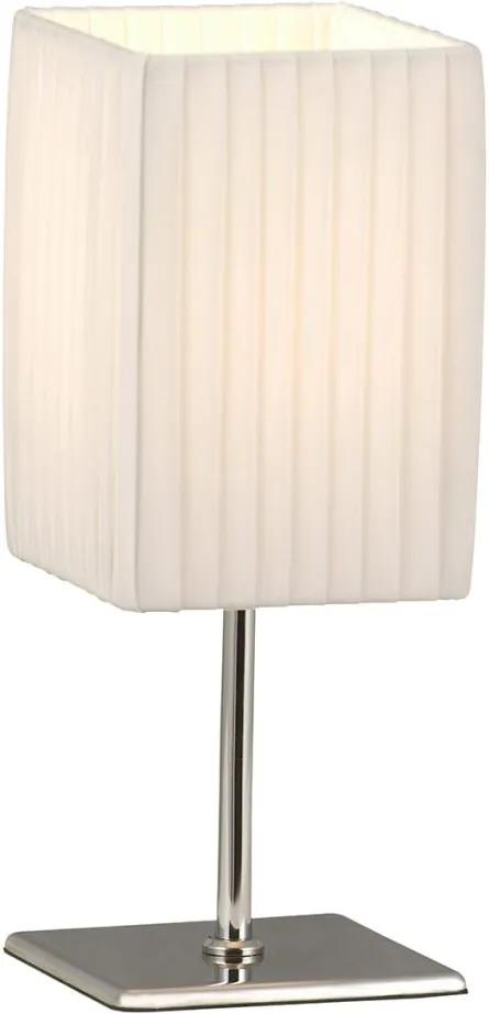 Tafellamp BAILEY chroom wit 10x10x26 cm 24660