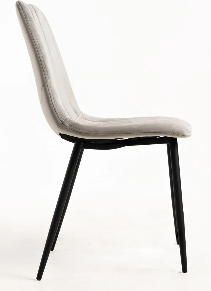 Set 4 Liny Fluwelen Stoelen