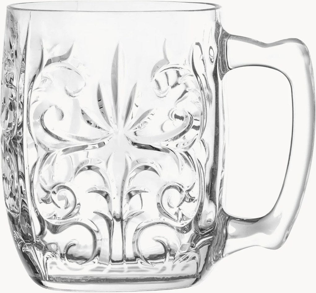 Kristallen cocktailglazen Tattoo, 6-delig