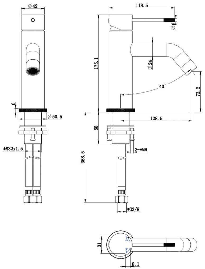 Best Design Nero wastafelkraan gebogen zwart mat