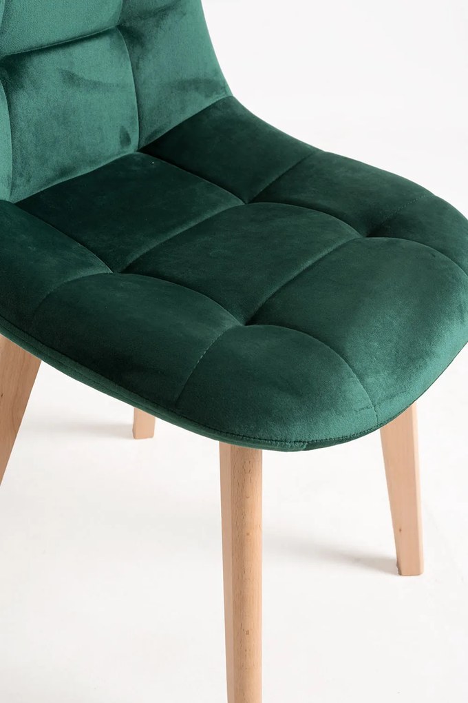 Set 4 Kelen Fluwelen Stoelen