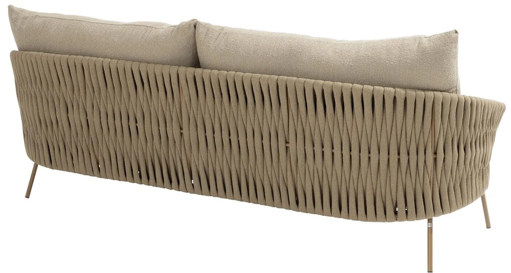 4 Seasons Outdoor Molina 3-zits loungebank amber Loungebank   beige weerbestendig